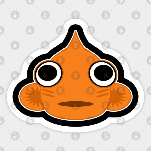 Big Eye Goldfish Sticker by LunaMay